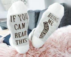 Me Bring Chocolate Funny Cotton Socks Unisex One Size Fits All-for N And Won