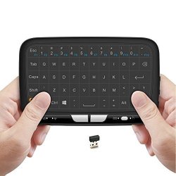 Ilebygo 2.4GHZ MINI Wireless Keyboard Full Screen Mouse Touchpad Combo Rechargeable Remote Control For PC Android Tv Box Htpc.iptv PS3 Pad