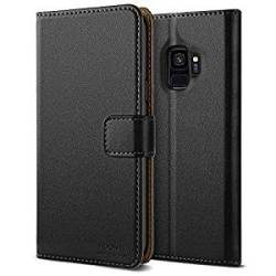 HOOMIL Case Compatible Samsung Galaxy S9 Premium Leather Flip Wallet Phone Case Cover Samsu