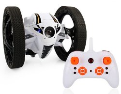 R c 2.4GHZ 2WD Bounce Car 15CM Long With Battery & USB Charger - White