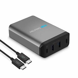 USB Type-c Pd Charger 4-PORTS Dual Usb-c Pd Smart Desktop Charger Power For Macbook Pro Hp Dell Quick Charge 3.0 Iphone X S8 S8 Plus