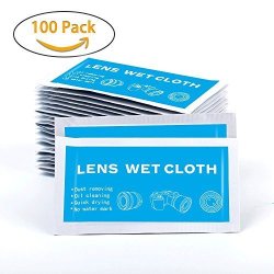 120 Lens Cleaning Wipes Pre-Moistened Cloths Eye Glasses Computer Camera Optical