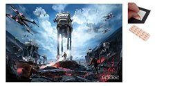 Bundle - 2 Items - Star Wars Battlefront War Zone Poster - 91.5 X 61CMS 36 X 24 Inches And A Set Of 4