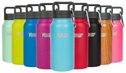 Healthy Human Curve Water Bottles - Insulated Stainless Steel Flasks Glacier