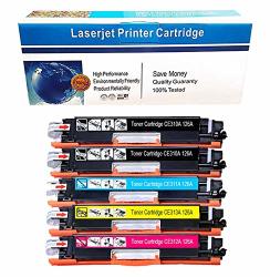 Machter Compatible Toner Cartridge Replacement For Hp 126A CE310A CE311A CE312A CE313A For Color Laserjet Pro CP1025 CP1025NW M275 Mfp M175A M175NW Printers Black