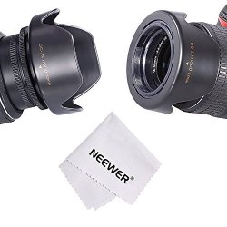 Neewer 52MM Reversible Flower-type Lens Hood For Nikon D3300 D3200 D3100 D3000 D5200 D5100 D5000 Dslr Cameras + Microfiber Cleaning Cloth