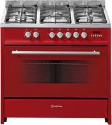 Miereles 90CM Freestanding Gas Gas Cooker Red