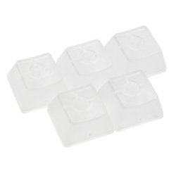 Transparent 5PCS Keycap Clear All Height Red White For Mechanical Key