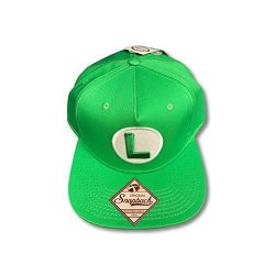 Luigi Super Mario Green Snapback Baseball Cap