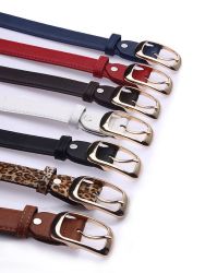 2016 Women Fashion Belts Faux Leather Metal Buckle Straps - Leopard