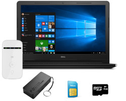 Dell Inspiron 3552 15.6" Notebook + ZTE MF65 3G Router + Monthly Recurring Data Bundle 5GB + Accessories