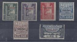 Italy Triploitania 1923 Set Of 6 Fine Mint