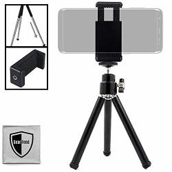 Gearfend Lightweight MINI 5.5" Tripod With Extendable Legs For Logitech Webcam C920 C922 And Small Cameras With Universal Smartphone Mount Plus Microfiber Cloth