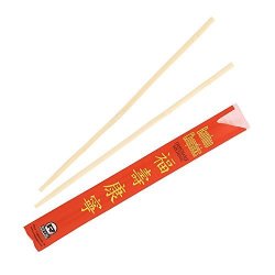 ROYAL B00Q8SRSRQ Premium Disposable Uv Treated Bamboo Chopsticks Sleeved And Separated 9" W Bag Of 500