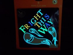 Gemmy Night Glo Sign - Ghosts - Fright This Way