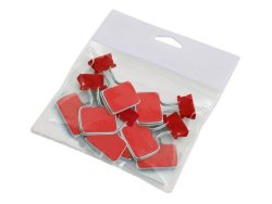 PVC Bag & Clips - Red