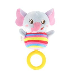 Wenini Baby Rattles and Teethers Newborn Baby Infant Animal Soft Rattles Teether Hanging Bell Plush Bebe Toys A