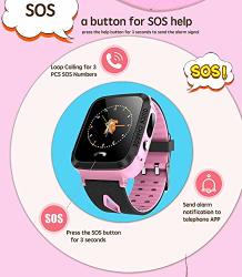 Desirepath Kids Smart Watch Phone Gps Tracker Sim Card Sos Call Smartwatch For Android Ios Touch Screen Camera Phone Watches