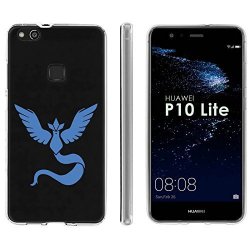 Huawei P10 Lite Tpu Silicone Phone Case Mobiflare Clear Ultraflex Thin Gel Phone Cover - Blue Bird For Huawei P10 Lite 5.2" Screen