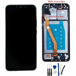 Lcd Display Digitizer Touch Screen Glass Panel Assembly Replacement For Huawei Nova 3I INE-LX2 p Smart+ p Smart Plus INE-LX1 INE-L21 6.3" Black Frame