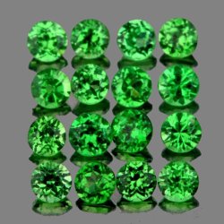 Rare Jewellery Quality 1.02cts 48 Pieces 1.6 Mm. Round Aaa Tsavorite Green Garnets - 100% Natural