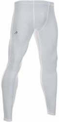 Compressionz Men's Compression Pants Base Layer Running Tights Gym Leggings White XL
