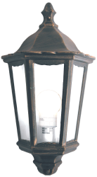 Bright Star Lighting - Large Half Lantern In Die Cast Aluminium - Gold