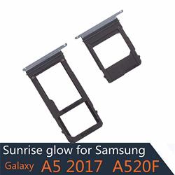 A520F Dual Sim Card Holder + Micro Sd Card Slot Compatible With Samsung Galaxy A5 2017 Blue
