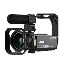 4K Video Camera Camcorder Ordro HDR-AE8 Uhd 1080P 60FPS Digital Wifi Camera Camcorder With Ir Night Vision 3.0 " Ips Touch Screen Camcorder