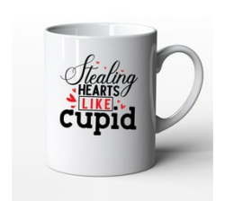 Valentines Day Love Birthday Present - Png Stealing Hearts Like Cupid 01 White - 11OZ Coffee Mug