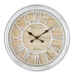Decor - Westminister Wht Clock