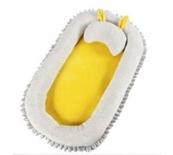 Ine Baby Bed Cushion Newborn Sleeping Bed Bumper Infant Nest Portable Baby Crib Pad Toddler Bedding 0-24 Months Yellow