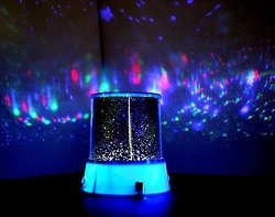 HUAHA Lightbox Colorful Twilight Romantic Sky Star Master Projector Lamp Starry LED Night Light Amazing Bed Side Gift Body Blue