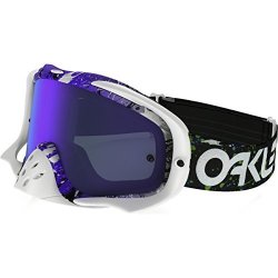 CROWBAR Oakley Mx Fp Splatter Men's Dirt Off-road Motorcycle Goggles Eyewear - Green Purple violet + Clear one Size Fits All