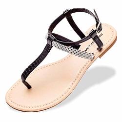 Flat Sandals Fashion Rhinestone 
