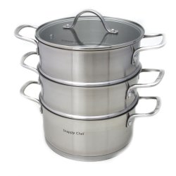 Snappy Chef Platinum 3-layer Stainless Steel Steamer 4pc