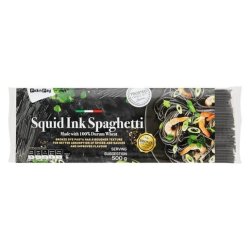 Durum Wheat Squid Ink Spaghetti 500G