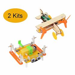 Sim&nat Diy Stem Project Kits Dc Motor Electronic Assembly Toy Robotic Aircraft Science Kits For Building School Projects