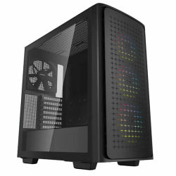 Deep Cool CK560 Mid Tower E-atx Gaming Chassis With Argb And Tempered Glass Side Panel - Black