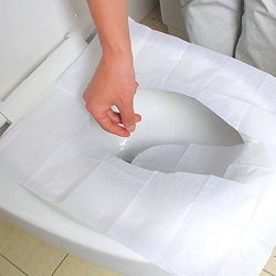 HongHong 1 Pack 10 Sheets Toilet Seat Cover Disposable Paper Pad For Home Travel