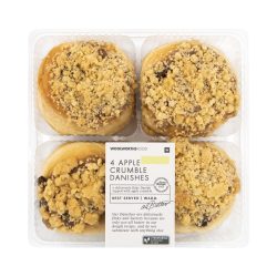 All Butter Apple Crumble Danishes 4 Pk