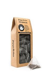 Indian Chai Tea Bags - 16 Biodegradable Pyramid Chai Tea Bags - Made With Assam Tea Leaves And Organic Cinnamon Cardamom Ginger And Cloves