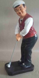 Golfer Figurine. Heavy
