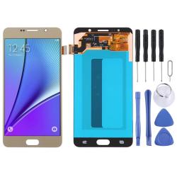 5.5 Inch Oled Material Lcd Screen And Digitizer Full Assembly For Samsung Galaxy Note 5 Gold
