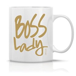 Boss Lady Coffee Mug White & Gold Girl Boss Entrepreneur Get It Girl
