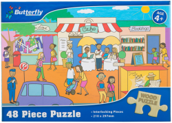 Wooden Puzzle A4 48 Piece Assorted Designs