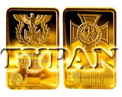 Deutsche Bank Direktorium Building 1oz Gold Clad Bar + Free Medallion