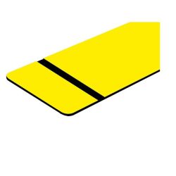 Yellow black Trolase Laser Engraving Material 1.6MM 610 X 305MM