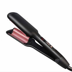 Easy To Use Straightening Two-use Twisting Spiral Straightener With Comb 2 In 1 Straight Hair Splint Curler Black Alysays Color : Black
