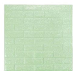 10 Piece 3D Wall Self-adhesive Waterproof Wallpaper Panel- Lime